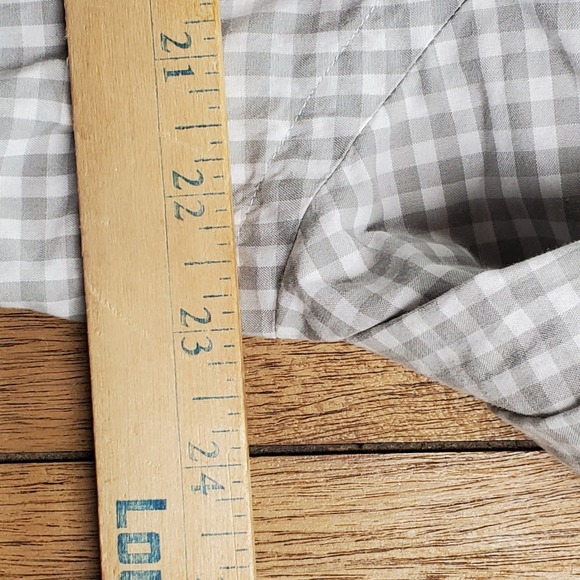 Polo Ralph Lauren Button Down Shirt Mens Large Grey Gingham Classic Fit Cotton - Picture 8 of 8
